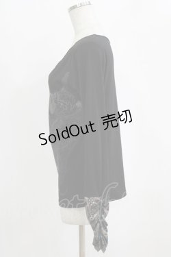 画像2: Qutie Frash / クロスインナーT  黒 H-26-02-17-041-QU-TO-KB-ZH