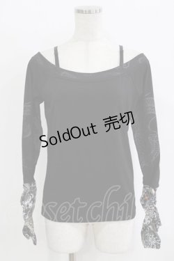 画像1: Qutie Frash / オフショルインナー  ブラック H-26-02-17-042-QU-TO-KB-ZH