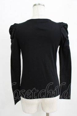 画像3: MILK / ラメロゴ刺繍カットソー  ブラック H-26-02-17-044-ML-TO-AK-ZH