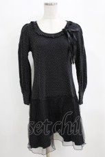 画像1: Emily Temple cute / チュール重ねドットワンピース  ブラック H-26-02-17-045-ET-OP-KB-ZH (1)