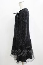 画像2: Emily Temple cute / チュール重ねドットワンピース  ブラック H-26-02-17-045-ET-OP-KB-ZH (2)