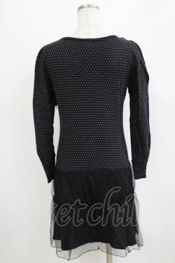 画像3: Emily Temple cute / チュール重ねドットワンピース  ブラック H-26-02-17-045-ET-OP-KB-ZH