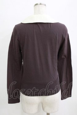 画像3: Jane Marple / ヴィンテージロゴエンブロイダリーのカーディガン  ブラウン H-26-02-17-046-JM-TO-KB-ZH