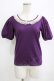 画像1: Emily Temple cute / チュールレースパフカットソー  パープル H-26-02-17-047-ET-TO-KB-ZH (1)