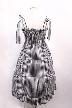 画像2: Nile Perch / ギンガムチェックジャンパースカート Free ブラック H-26-02-17-1004-LO-OP-NS-ZH