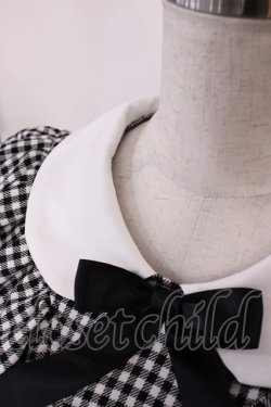 画像3: Nile Perch / Vフリルチェックワンピース Free ブラック H-26-02-17-1005-LO-OP-NS-ZH