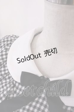 画像3: Nile Perch / Vフリルチェックワンピース Free ブラック H-26-02-17-1005-LO-OP-NS-ZH