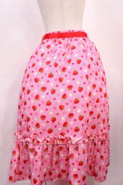 画像2: Nile Perch / いちご柄スカート Free ピンク H-26-02-17-1006-LO-SK-NS-ZH