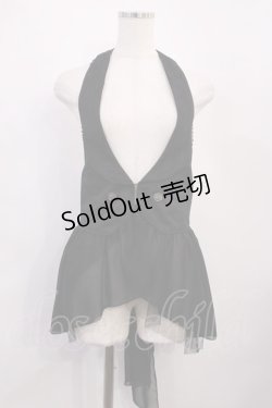 画像1: axes femme / 裾シフォンジレ M ブラック H-26-02-17-1011-AX-TO-NS-ZH