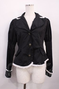 画像1: Eri Aino's collaboration / シャーロットの水曜日ジャケット L ブラック H-26-02-17-1016-EL-JA-NS-ZH