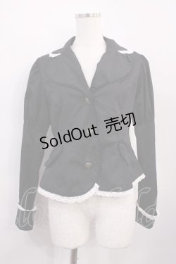 画像1: Eri Aino's collaboration / シャーロットの水曜日ジャケット L ブラック H-26-02-17-1016-EL-JA-NS-ZH