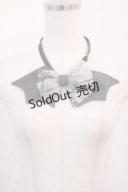 画像1: ALICE and the PIRATES / Spooky Shadow コウモリ蝶タイ  グレー H-26-02-17-1018-PA-ZA-NS-ZH