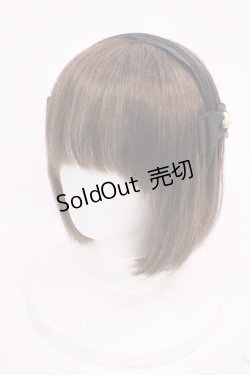 画像1: m petit by misako / NINA'sコラボ AM*NIフラワーカチューシャ  ブラック H-26-02-17-1019-LO-AC-NS-ZH