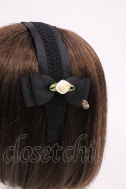 画像2: m petit by misako / NINA'sコラボ AM*NIフラワーカチューシャ  ブラック H-26-02-17-1019-LO-AC-NS-ZH