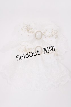 画像1: Angelic Pretty / Princessロゴリボンお袖とめ  オフ H-26-02-17-1021-AP-ZA-NS-ZH