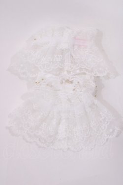 画像2: Angelic Pretty / Princessロゴリボンお袖とめ  オフ H-26-02-17-1021-AP-ZA-NS-ZH
