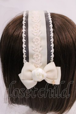 画像2: m petit by misako / AM*NIヘッドドレスA  アイボリー H-26-02-17-1032-LO-AC-NS-ZH