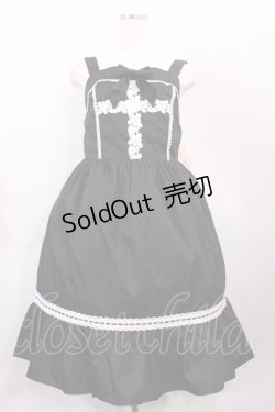 画像1: Eri Aino's collaboration / シャーロットの水曜日 ジャンパースカート L ブラック H-26-02-17-1003-EL-OP-NS-ZH