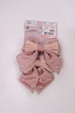 画像2: m petit by misako / AM2PPLリボンクリップ  ピンク H-26-02-17-1036-LO-AC-NS-ZH