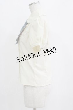 画像2: Kurumi Collaboration / マリンアカデミアブラウス S アイボリー×サックス H-26-02-17-001-GO-BL-KB-ZH