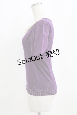 画像2: Emily Temple cute / チュールレースパフカットソー  パープル H-26-02-17-047-ET-TO-KB-ZH