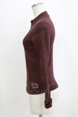 画像2: Shirley Temple / ロゴ刺繍ハイネックカットソー 160 ブラウン H-26-02-17-048-ET-TO-KB-ZH