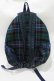 画像2: Jane Marple / タータンチェックリュックサック  グリーン×ネイビーチェック H-26-02-17-052-JM-BG-KB-ZH (2)