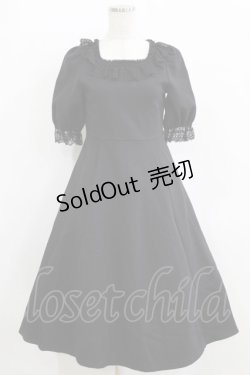 画像1: Moi-meme-Moitie / バラ十字架カトリーヌワンピース 9号 ブラック×ブラック H-26-02-17-006-MO-OP-KB-ZH