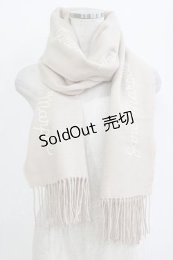 画像1: Jane Marple / エンブロイダリーストール  ベージュ H-26-02-17-054-JM-ZA-KB-ZH