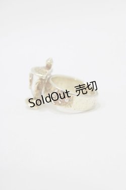 画像2: Jane Marple / 百合紋章グラスリング 約12号 ゴールド H-26-02-17-064-JM-AC-KB-ZH