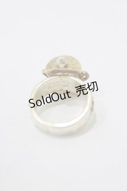 画像3: Jane Marple / 百合紋章グラスリング 約12号 ゴールド H-26-02-17-064-JM-AC-KB-ZH