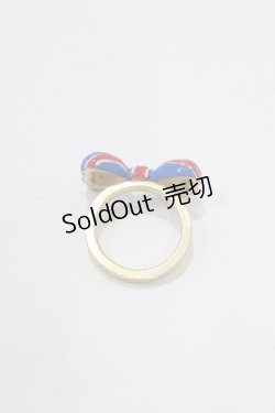 画像4: Jane Marple / Londonリボンのリング 約11号 トリコロール×ゴールド H-26-02-17-066-JM-AC-KB-ZH