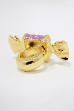 画像2: Q-pot. / タフィーキャンディリング(L) 約8号 パープル H-26-02-17-070-QP-AC-KB-ZH