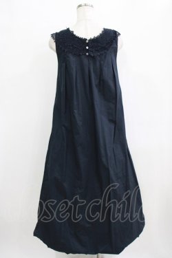 画像3: Jane Marple Dans Le Salon / コットンレースワンピース  ネイビー H-26-02-17-007-JM-OP-KB-ZH