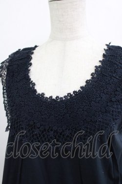 画像4: Jane Marple Dans Le Salon / コットンレースワンピース  ネイビー H-26-02-17-007-JM-OP-KB-ZH