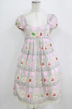 画像1: Emily Temple cute / ラッピングワンピース  グレー H-26-02-17-009-ET-OP-KB-ZH