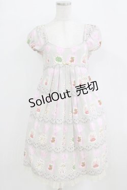 画像1: Emily Temple cute / ラッピングワンピース  グレー H-26-02-17-009-ET-OP-KB-ZH