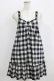 画像1: Emily Temple cute / ギンガムチェックノースリーブワンピース  ブラック H-26-02-17-014-ET-OP-KB-ZH (1)