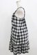 画像2: Emily Temple cute / ギンガムチェックノースリーブワンピース  ブラック H-26-02-17-014-ET-OP-KB-ZH (2)