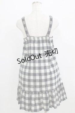 画像3: Emily Temple cute / ギンガムチェックノースリーブワンピース  ブラック H-26-02-17-014-ET-OP-KB-ZH