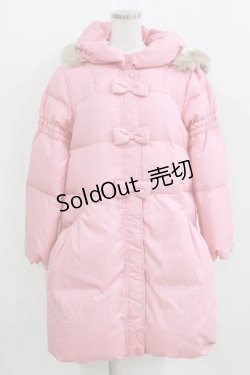 画像1: Shirley Temple / リボンダウンコート Free ピンク H-26-02-17-016-ET-CO-KB-ZH