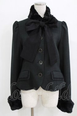 画像1: Sheglit / "Hansel"ショートコート  ダークグリーンチェック H-26-02-17-017-EL-CO-KB-ZH