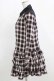 画像2: ALGONQUINS / チェックフリルジャケットワンピース F 白×黒×赤 H-26-02-17-019-AL-OP-AK-ZH (2)