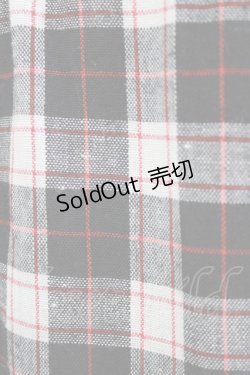 画像4: ALGONQUINS / チェックフリルジャケットワンピース F 白×黒×赤 H-26-02-17-019-AL-OP-AK-ZH