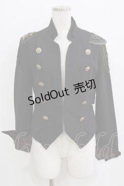 画像1: Ozz Croce / ダブルボタンショートジャケット  黒 H-26-02-17-020-OO-JA-AK-ZH