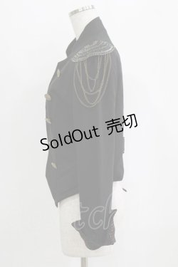 画像2: Ozz Croce / ダブルボタンショートジャケット  黒 H-26-02-17-020-OO-JA-AK-ZH