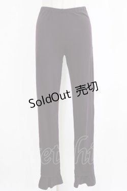 画像1: Jane Marple Dans Le Salon / 裾フリルレギンス  ボルドー H-26-02-17-022-JM-PA-KB-ZH