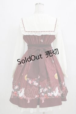 画像3: Amavel / お月見うさぎの和風セーラーワンピース Free ボルドー H-26-02-18-003-CA-OP-NS-ZH