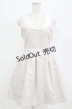 画像1: Amavel / セーラ‐ジャンパースカート Free ピンクベージュ H-26-02-18-025-CA-OP-NS-ZH