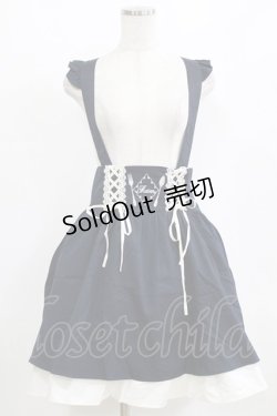 画像1: Amavel / サスペンダースカート Free ネイビー H-26-02-18-029-CA-SK-NS-ZH